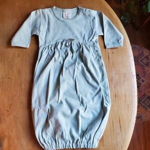 Ecobaby Organics Organic Cotton Baby Gown, Muted Green, One Size
